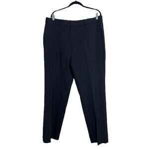 Brooks Brothers Dress Pants Mens 38L Black Brooksease Wool Pleated Canada Made